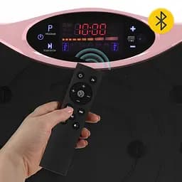 Віброплатформа для тренувань 4FIZJO Ultra+ з пультом та еспандерами Black/Pink (P-5905973402880) - мініатюра 8