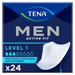 Урологічні прокладки для чоловіків Tena Men Active Fit Level 1, 24 шт. (7322541493053)