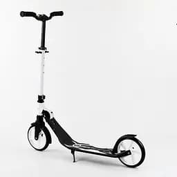 Самокат Best Scooter 60х13х100 см Чорно-білий 000231429 - мініатюра 4