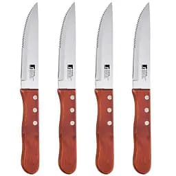 Набір ножів Bergner Bbq Lovers для стейка коричневий зі сріблястим (BG-40201-MM)