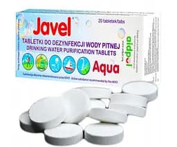 Javel aqua, 20 шт., Жавел Аква, Таблетки для дезінфекції питної води - мініатюра 2