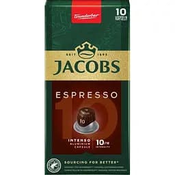 Кава мелена Jacobs Espresso 10 Intenso в капсулах, 10 шт. (914990)