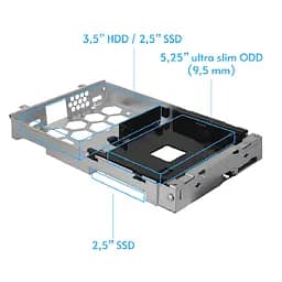 Корпус Chieftec UNI BE-10B-300 mATX , БЖ 300W, SLIM FF - мініатюра 8