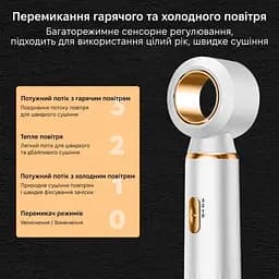 Фен для волосся Gemac And LY-945 швидке сушіння 3 в 1 - мініатюра 7