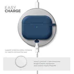 Силіконовий чохол для навушників Apple AirPods Pro 2 2022, Hang Case, синій, ультратонкий захисний кейс товщиною 2 мм, захист від подряпин, пилу та ударів, компактний, з карабіном для кріплення, ArmorStandart (ARM68598) - мініатюра 7