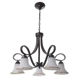 Люстра підвісна Brille кантрі E27 60W BK (BKL-576S/5)