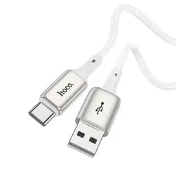 Кабель гибкий эластичный Hoco X66 Howdy USB - Type-C 1 метр белый