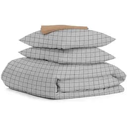 Комплект постільної білизни Cosas Grey geometry CS2 Євро сірий (CellAshgrey_14Brown_200)