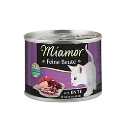 Консерви для котів Miamor Feine Beute Качка 185 г беззерновий вологий корм з 65% м'яса та субпродуктів