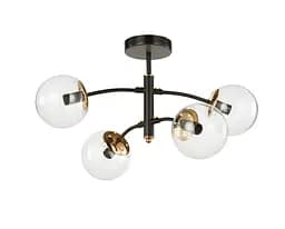 Люстра декоративная INTEREES V 70275-2+2 BK+FG