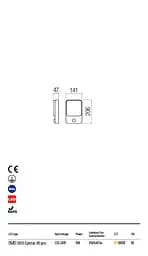 Бра вуличне COLIN AP LED SMD 9W IP54 DG 3000K (Sz)(5.1.2) Redo 90133 - мініатюра 3