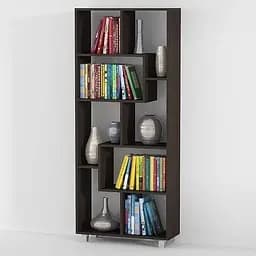 Стеллаж-полка для книг и декора Moreli Id0076 672x1606x250 мм Венге темный (id27-0000-76-venge)