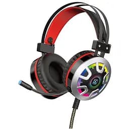 Игровые наушники iKAKU KSC-453 Longhun RGB Black / Red с микрофоном