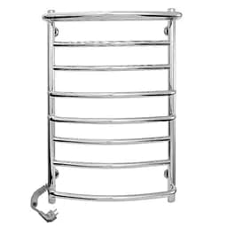 Электрический полотенцесушитель Laris Евромикс П8 500x800 Е с полкой сенсор S3 левый 73207692, Хром, Левое, Электронный