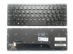 Клавіатура для ноутбуків Dell XPS 13 Series (9333) XPS 12 Series (L321X, 322X) чорна без рамки, з підсвічуванням