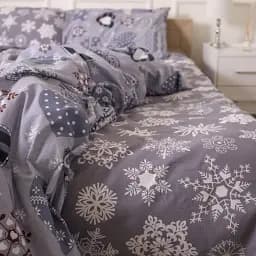 Підковдра MirSon Бязь 17-0655 Snowflake 110 x 140 см сіра (2200009610622) - мініатюра 4