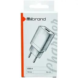 Блочок зарядний Mibrand Mi-01 Travel Charger Usb-A