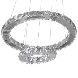Люстра підвісна Brille в хол з пультом для холу LED 48W WW+NW+CW CH (BR-988S/2) - мініатюра 2