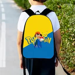 Рюкзак дитячий Покемон "Pokеmon" 34х27см, міський ранець для хлопчика з принтом (00435)