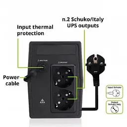 Джерело безперебійного живлення Tecnoware ERA Plus 750 240W / 400VA (525W / 750VA Peak) - мініатюра 2