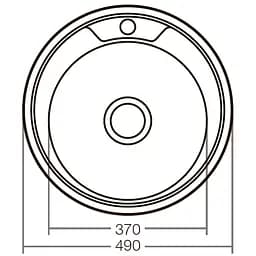 Мийка кухонна ZERIX Z490-06-180D decor (ZX1583) - мініатюра 2