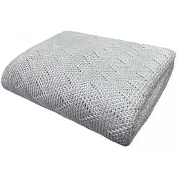 Плед Прованс Дино Зигзаг вязанный 170х130 см молочный (22438)