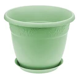 Кашпо Idea Home з піддоном 0.8 л (3052-IH-м'ята)