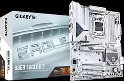 Mатеринська плата Gigabyte B850 Eagle Ice Socket AM5 (B850 EAGLE ICE) - мініатюра 1