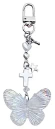 Брелок Милая Бабочка Белая Cute Butterfly white 6 см