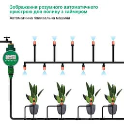 Програмований таймер подачі води XON WaterTimer X341P для поливу (XWTDAP072401G 3473) Зелений - мініатюра 5