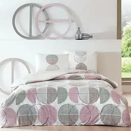 Комплект постільної білизни TAC Logan Green Напівторний Різнокольоровий 000229543