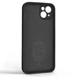 Силиконовый чехол для Apple iPhone 14 Plus, Icon Ring, черный, панель-накладка, с кольцом-подставкой на 360°, противоударный, возможность использования магнитных держателей, ArmorStandart (ARM68696) - мініатюра 2