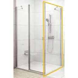 Неподвижная стенка Ravak Chrome CPS-100 профиль белый+transparent 9QVA0100Z1