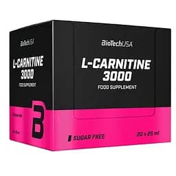 Уцінка. Карнітин BiotechUSA L-Carnitine 3000 Orange 20 шт. х 25 мл