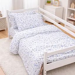 Комплект постільної білизни MirSon бязь Tiny Unicorn blue 2x160x220 см (2200012578766)