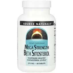 Фітостероли Source Naturals Beta Sitosterol Mega Strength 375 мг 60 таблеток