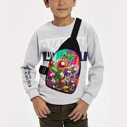 Сумка через плечо детская Растения против зомби 29х17 см сумка слинг для мальчика (02152)