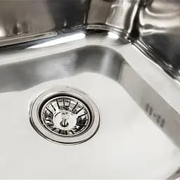 Кухонна мийка з нержавіючої сталі Platinum поліровка 5050 (0,7/160 мм), Polish - мініатюра 8