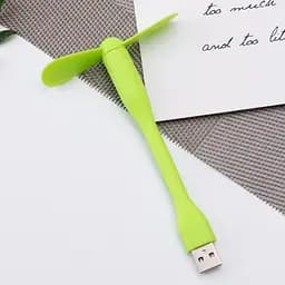 Вентилятор мобільний USB зелений - мініатюра 4