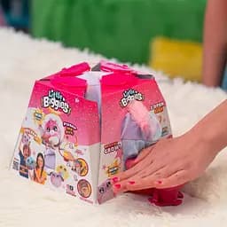 Ігровий набір Biggies Рожевий єдиноріг: надувна іграшка + насос 22 см (BIG002-EUN) - мініатюра 5