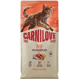 Сухий корм для стерилізованих котів Carnilove True Fresh Beef Sterilised яловичина 6 кг