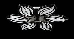 Люстра стельова LED Splendid Ray LK23/6, 160W, чорний/білий, димер, сучасний стиль