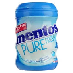 Жевательная резинка Mentos Pure Fresh Мята, с экстрактом зеленого чая, 56 г