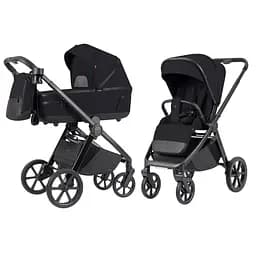 Коляска 2 в 1 Carrello Omega CRL-6540 Cosmo Black дощовик москітна сітка LED-ліхтарик