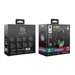 Навушники Onikuma Bluetooth Headphones with ANC Microphone 3, BT5.3, Type-C, AUX, ANC, 800mAh, 38H, RGB, black - мініатюра 11
