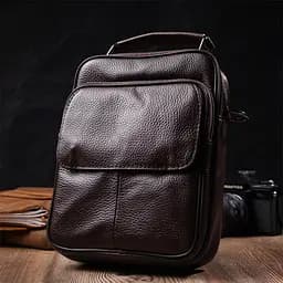Шкіряна чоловіча сумка Vintage 19х25х6,5 см sum0023577 - мініатюра 7