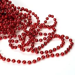 Намисто на ялинку Devilon 5 мм/6 м червоне (251949)