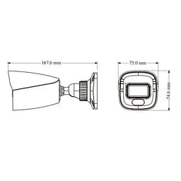 IP-відеокамера 4Mp TVT TD-9441S4L-A(D/PE/AW2) Black f=2.8mm, ІЧ+LED-підсвічування, з мікрофоном (77-00478) - мініатюра 3