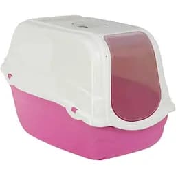Туалет-бокс для котів MP Bergamo Romeo Corall з фільтром 57х39х41 см рожевий