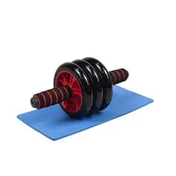 Ролик для пресса EasyFit с ковриком Красный (3 колеса) (EF-1353-R)